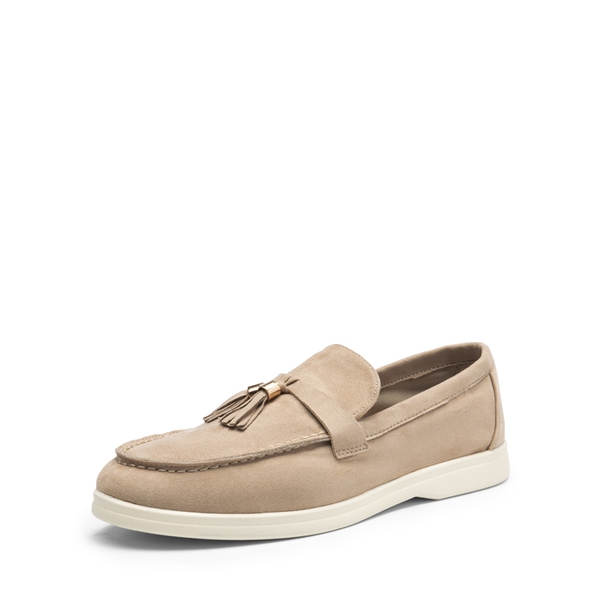 Slip On Casual Loafers - NUDE-SUEDE -  0